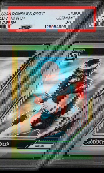 2024 Panini Donruss Optic Lime Green Jalen Hurts #158 /50 PSA 10