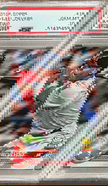 2018 Topps #18 Rafael Devers PSA 10