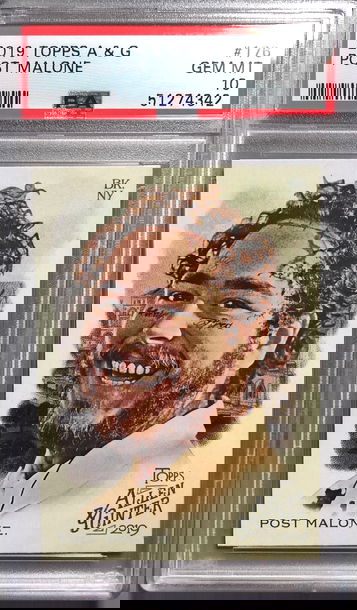 Post Malone 2019 Allen and Ginter PSA 10
