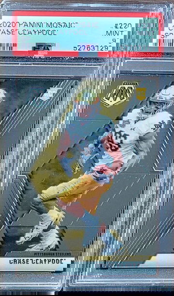 2020 SP CHASE CLAYPOOL Panini PHOTO VARIATION SILVER PRIZM Mosaic PSA 9 POP 22 RC #220