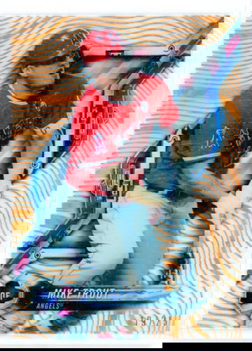 2018 Topps High Tek HT-MT Mike Trout Orange Magma Diffractor