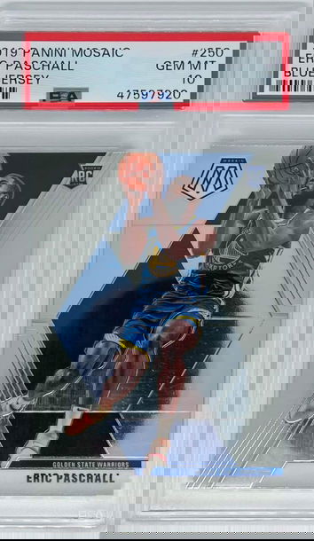 Eric Paschal 2019-20 Panini Mosaic RC Rookie Blue Jersey Variation SP PSA 10 POP 61