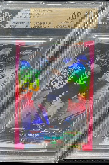 BGS 10 PRISTINE 2014 Topps Chrome #62 Tom Brady PINK Refractor Holo Prizm #/399