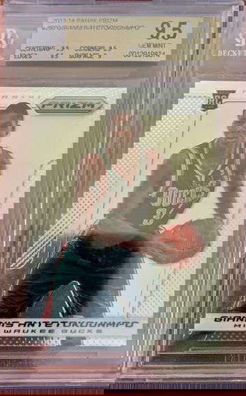 2013-14 Panini Prizm Giannis Antetokounmpo ROOKIE RC #290 BGS 9.5 GEM MINT
