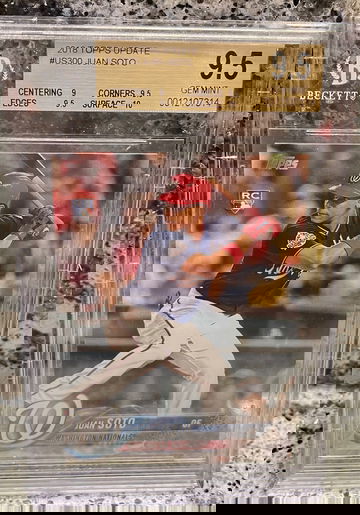 Juan Soto 2018 Topps Update #US300 Rookie Card BGS 9.5 GEM MINT