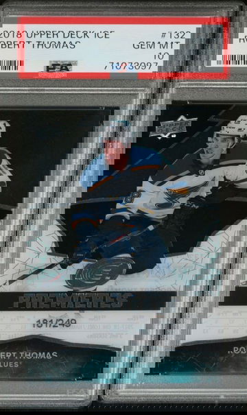 Robert Thomas - 2018-19 Upper Deck Ice Premiers Rookie - 181/249 - PSA 10