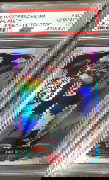 2014 Tom Brady Topps Chrome Refractor PSA 10