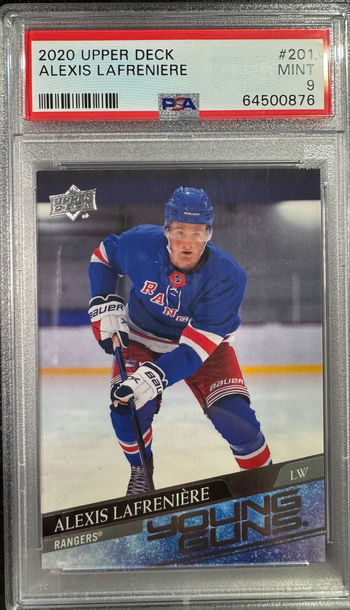 2020-21 Alexis Lafreniere Young Gun PSA 9