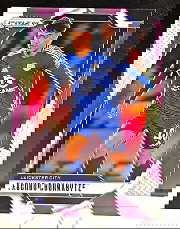 2024 Prizm Premier League  Purple & White  /92  Facundo Buonanotte  Leicester City
