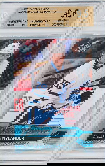 2016-17 Upper Deck William Nylander Young Guns BGS 9.5 #249