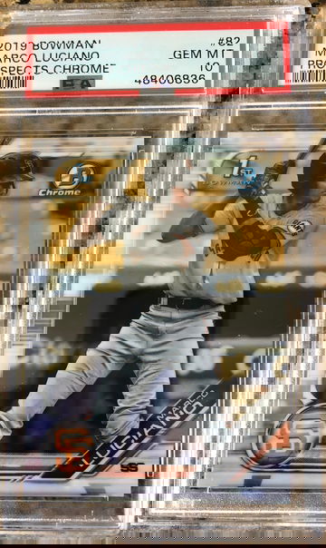 2019 Bowman Prospect Chrom Marco Luciano PSA 10