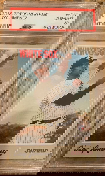 2019 Topps Heritage Eloy Jimenez PSA 1