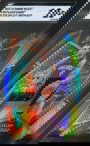 2021-22 panini select #102 Jalen Suggs Tie Dye Die-Cut Prizm 4/25