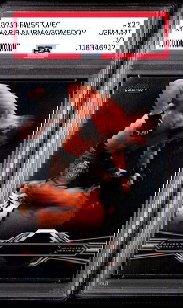 2013 Topps Finest UFC Khabib Nurmagomedov RC Rookie PSA 10