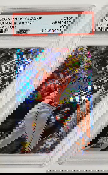 2020 Topps Chrome #200 Yordan Alvarez X-Fractor - PSA 10