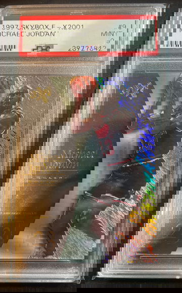 1997 Skybox E-X2001 Michael Jordan #9 PSA 9 Acetate Low Pop
