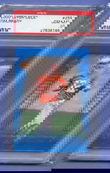 TOM BRADY 2000 UPPER DECK #254 STAR ROOKIE PSA 10 Low Pop Report GOAT