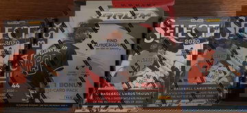 2020 panini prizm mlb mega box + 2020 panini select mlb blaster box x2