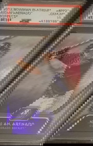 2012 Bowman Platinum Nolan Arenado #BPP2 Paper PSA 10