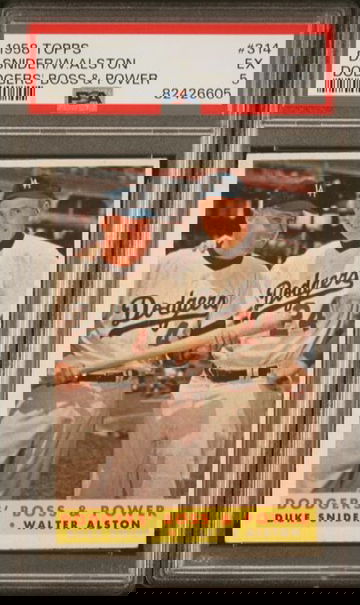 1958 Topps Duke Snider/Walter Alston (Dodgers Boss & Power) #314 PSA 5 [BL-3.12]