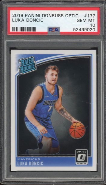 2018 Luka Doncic optic PSA 10