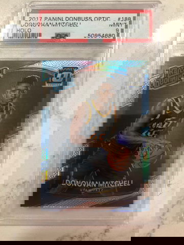 Donovan Mitchell 2017 optic holo psa 9