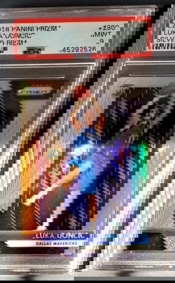 2018 Panini Prizm Luka Doncic PSA 9 SILVER PRIZM #280 RC ROOKIE CARD 