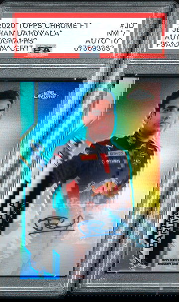 2020 Topps Chrome F1 Jehan Daruvala Refractor Auto Rookie RC F2 Formula 1 