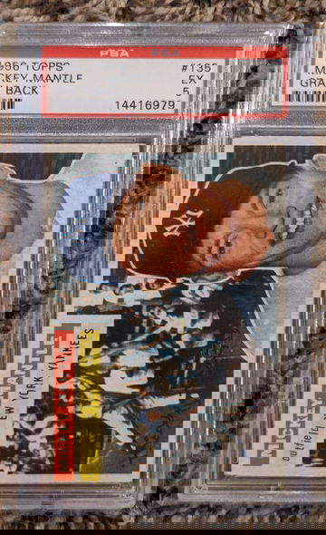 1956 Topps Mickey Mantle Gray Back PSA 5 Centered