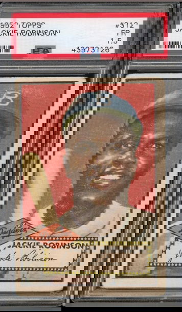 1952 Topps Jackie Robinson #312 PSA 1.5