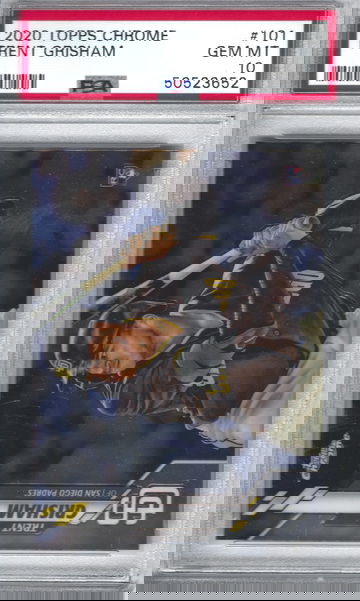 2020 Topps Chrome Trent Grisham PSA 10 Gem Mint