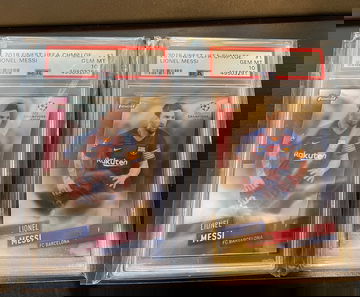 (2) 2018 Finest Lionel Messi PSA 10