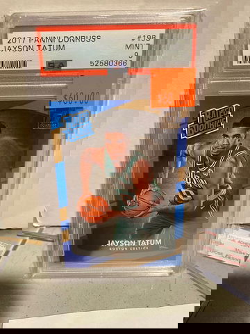 2017 Panini Donruss Jayson Tatum #198 Rated Rookie RC PSA 9 MINT Boston Celtics 