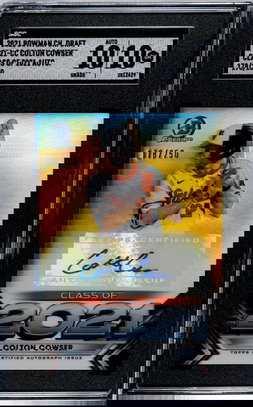 2021 Bowman Chrome Draft C21-CC Colton Cowser Class of 2021 Auto 178/250