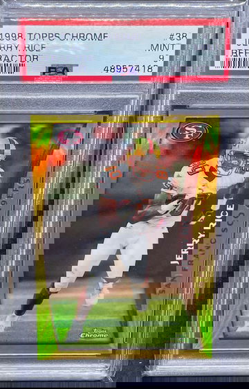 1998 Topps Chrome Refractor Jerry Rice PSA 9 Mint