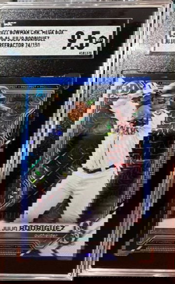 2021 Bowman Chrome Julio Rodriguez Mega Box BCP-86 Blue /150 SGC 9.5