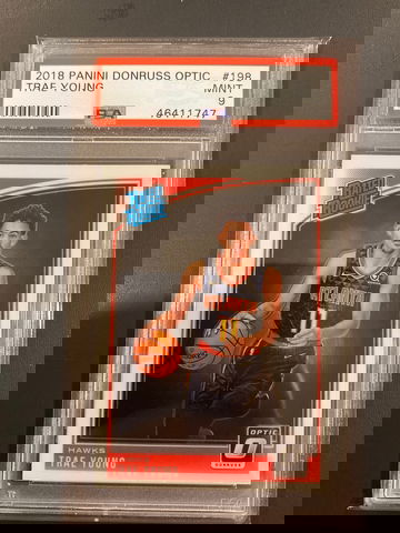Trae Young Donruss Optic PSA