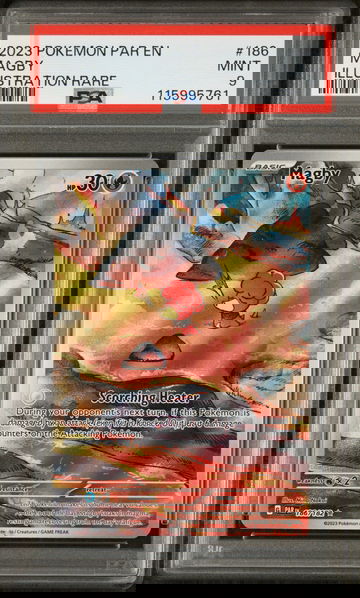 2023 Pokemon Paradox Rift Illustration Rare Magby #186 PSA 9