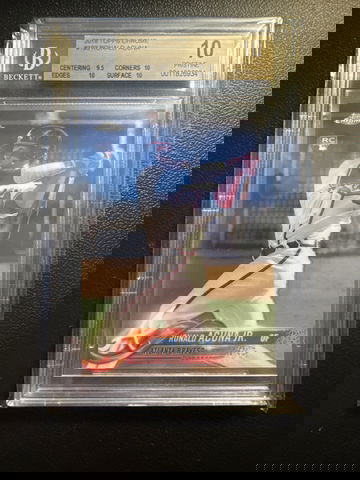 2018 Topps Chrome Ronald Acuna RC BGS PRISTINE 10