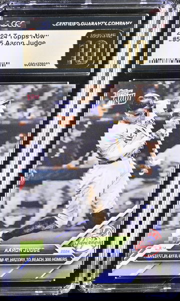 2024 TOPPS AARON JUDGE #555 limited print Gold Label Pristine CGC 10