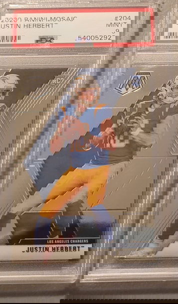2020 Mosaic Justin Herbert PSA 9