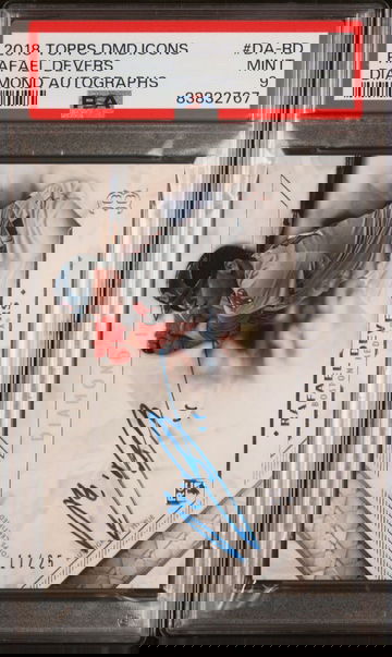 2018 Topps Diamond Icons Diamond Autographs Rafael Devers RC #DA-RD /25 *PSA 9* Red Sox