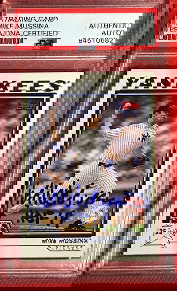 Mike Mussina Auto “”HOF 19” 2004 Topps PSA/DNA