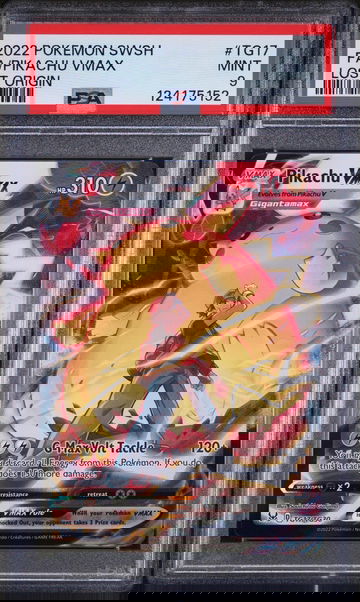 2022 Pokemon Sword and Shield Lost Origin Trainer Gallery Pikachu Vmax #TG17 PSA 9