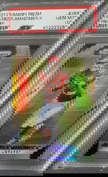 2017 Patrick Mahomes panini prizm silver rookie #269 PSA 10 
