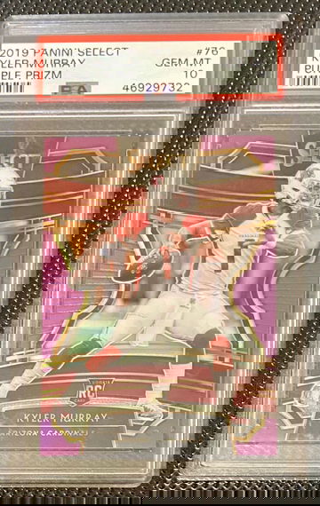 2019 Panini Select Kyler Murray Purple Prizm 19/75 PSA 10