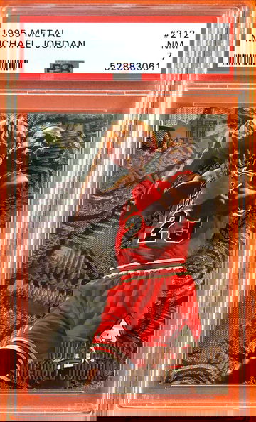 1995 Fleer Metal Michael Jordan Nuts and Bolts PSA 7 Near Mint