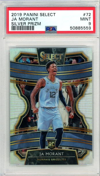 2019 Select Ja Morant Rookie Silver Prizm PSA 9
