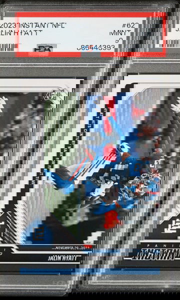 Jalin Hyatt 2023 Panini NFL Rookie Football #62 Card 1 of 67 Giants PSA 9 Mint