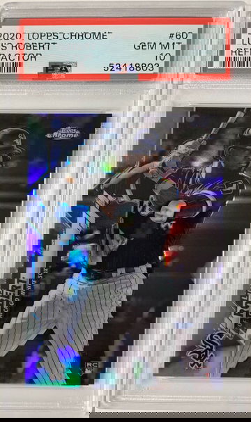2020 Topps Chrome Luis Robert Refractor PSA 10 Gem Mint